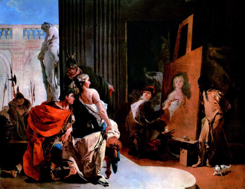 Alessandro Magno e Campaspe nel laboratorio di Apelle - Giovanni Battista Tiepolo