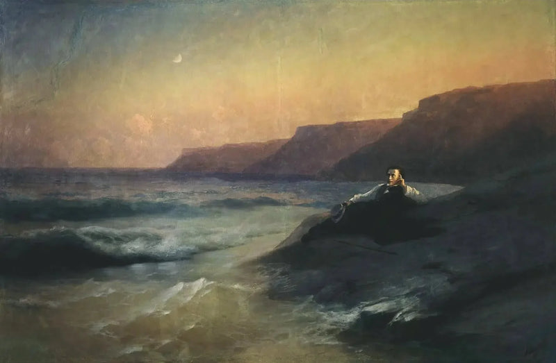 Alexandre Pouchkine sulla costa del Mar Nero - Ivan Aïvazovski