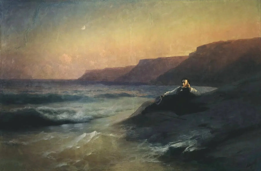 Alexandre Pouchkine sulla costa del Mar Nero - Ivan Aïvazovski