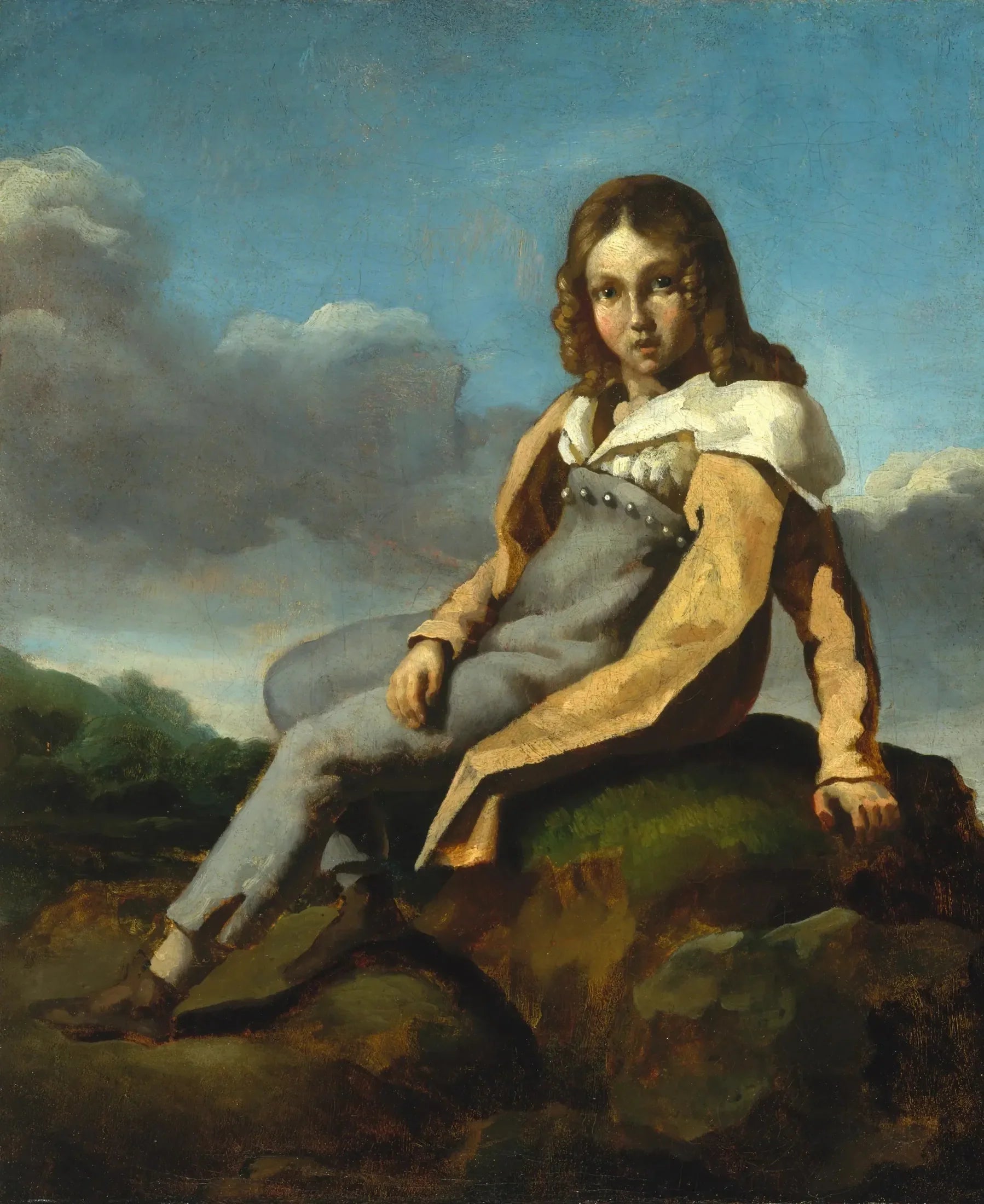 Alfred Dedreux (1810–1860) enfant - Théodore Géricault image 1 tableau peint à l’huile sur toile