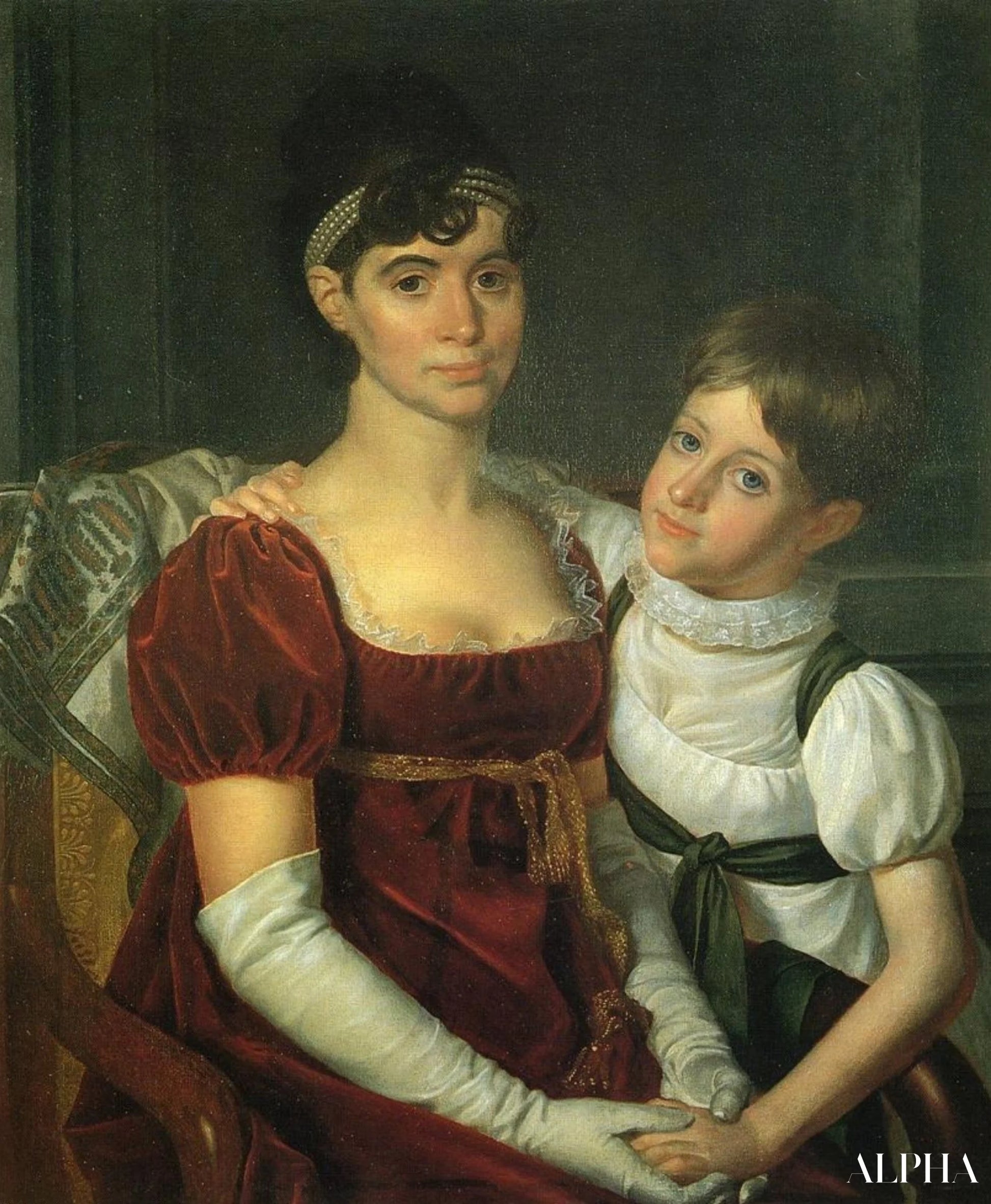 Alida Livingston Armstrong e sua figlia - Rembrandt Peale - Riproduzioni di quadri e dipinti di alta gamma