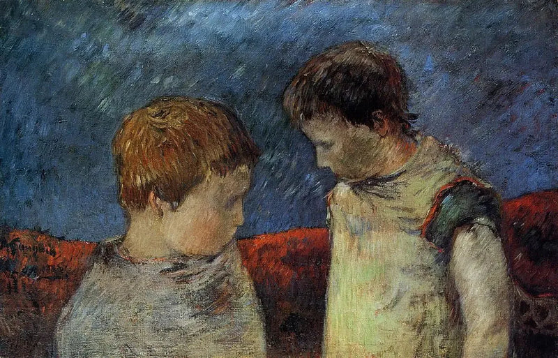 Aline Gauguin e uno dei suoi fratelli - Paul Gauguin