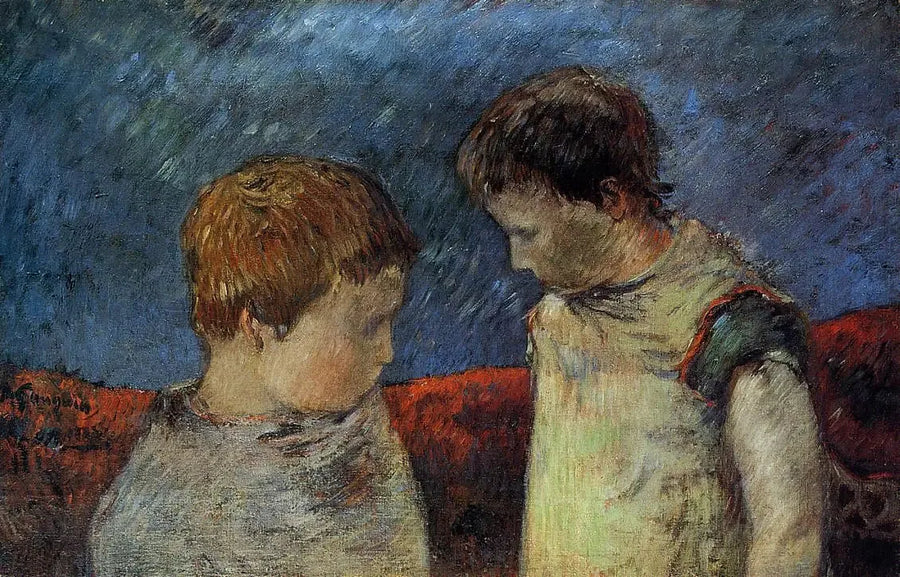 Aline Gauguin e uno dei suoi fratelli - Paul Gauguin