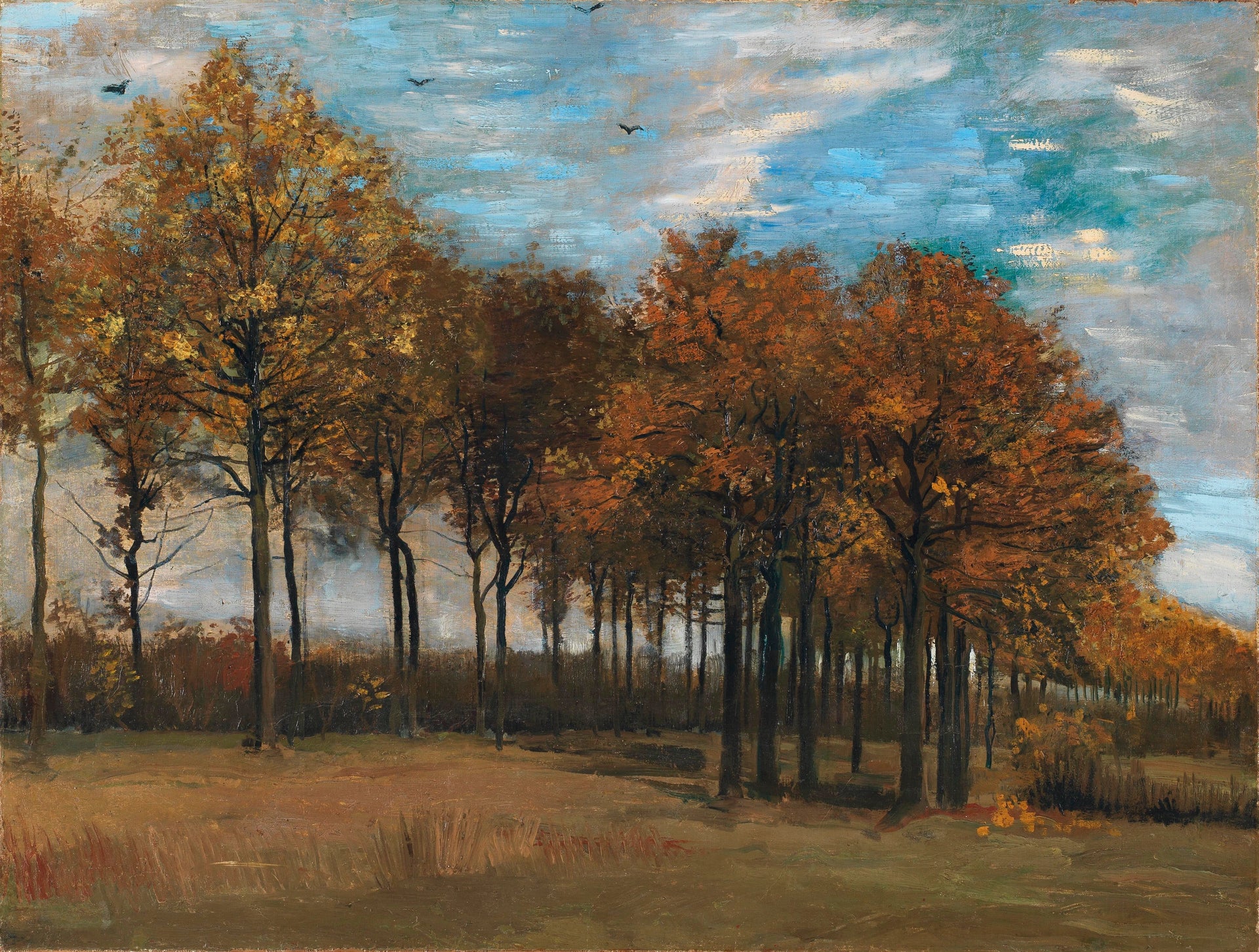 L’Allée en automne F119 JH949 — Vincent van Gogh