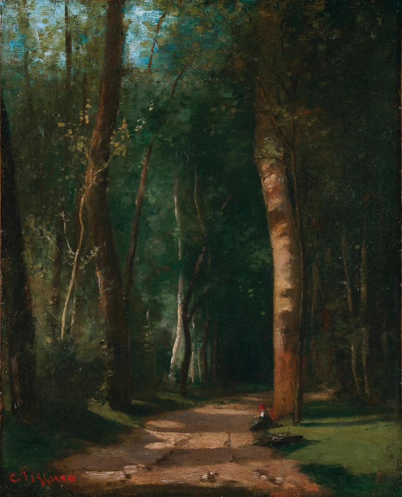 Viale in una foresta - Camille Pissarro