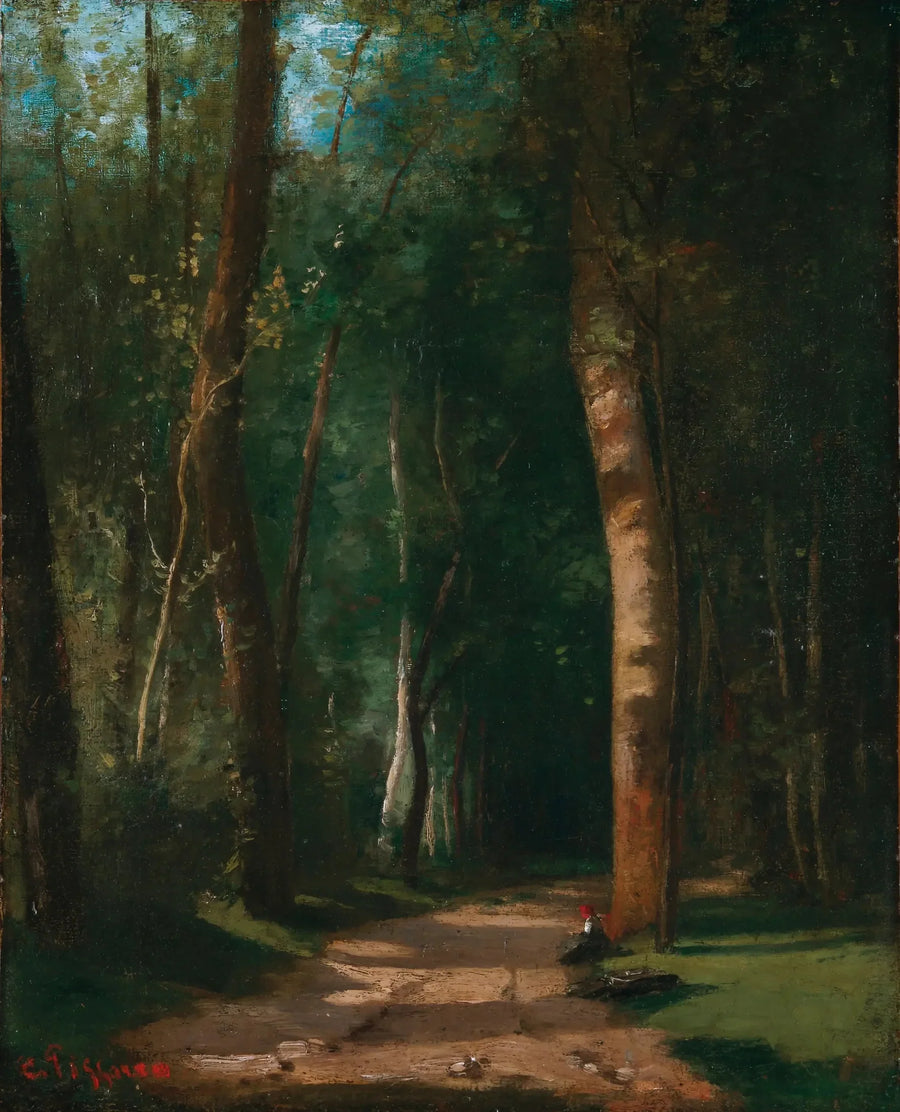 Viale in una foresta - Camille Pissarro
