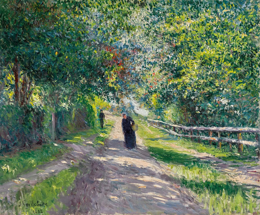 Viale della Villa dei Fiori a Trouville - Gustave Caillebotte