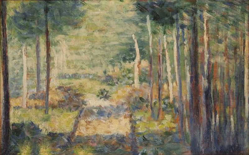Viale nella foresta, Barbizon - Georges Seurat