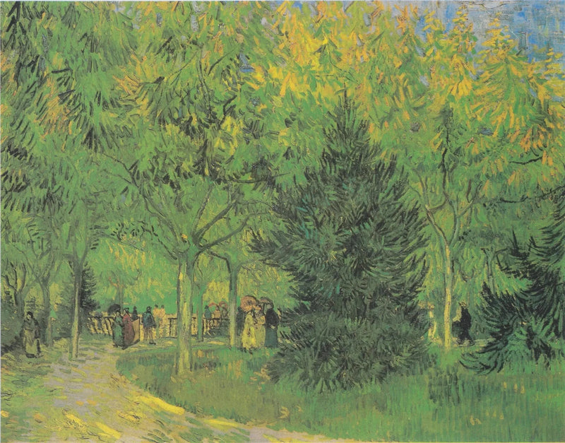Un viale del giardino pubblico di Arles - Vincent van Gogh
