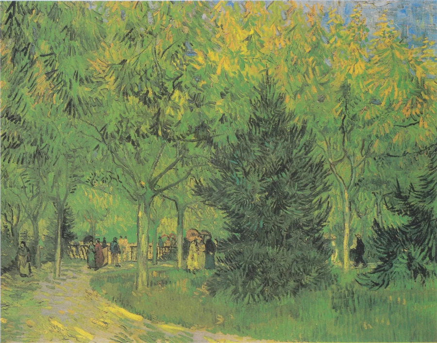 Un viale del giardino pubblico di Arles - Vincent van Gogh