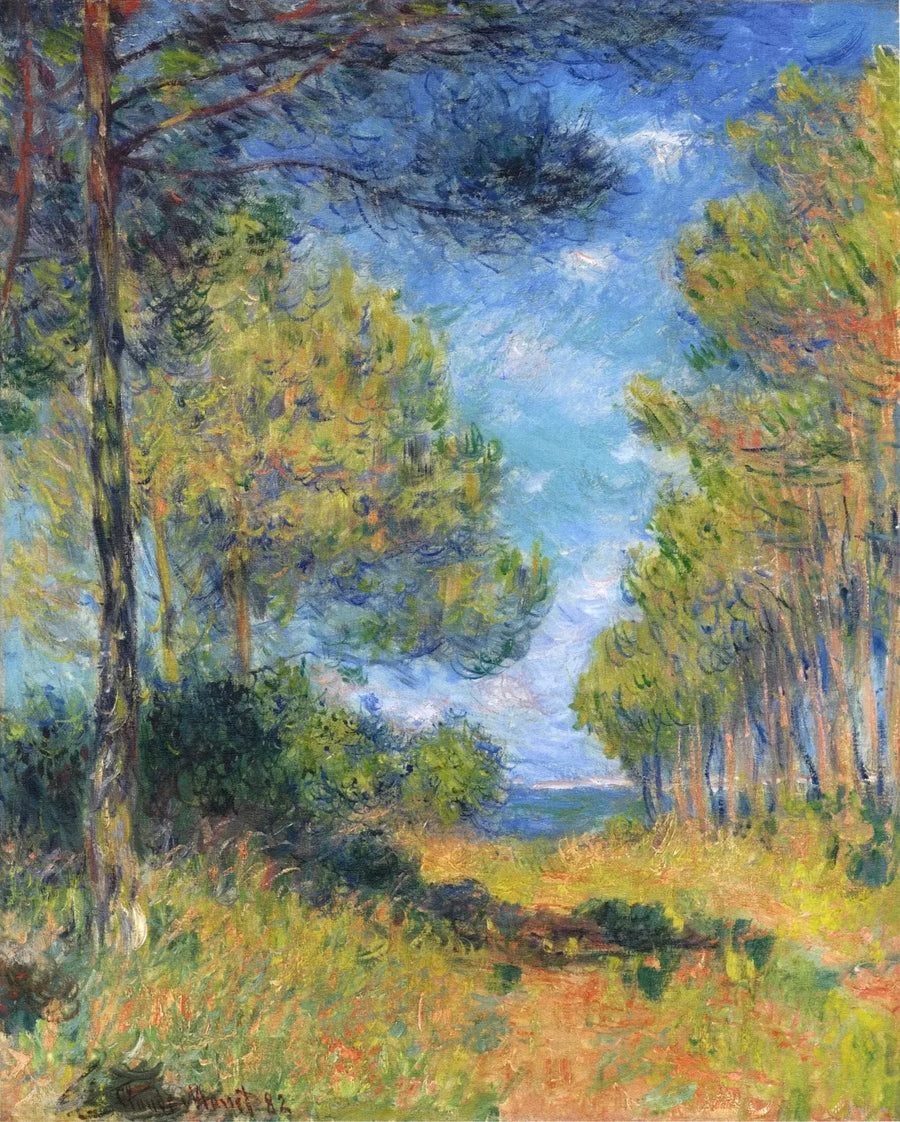 Vicolo degli abeti a Varengeville W799 - Claude Monet