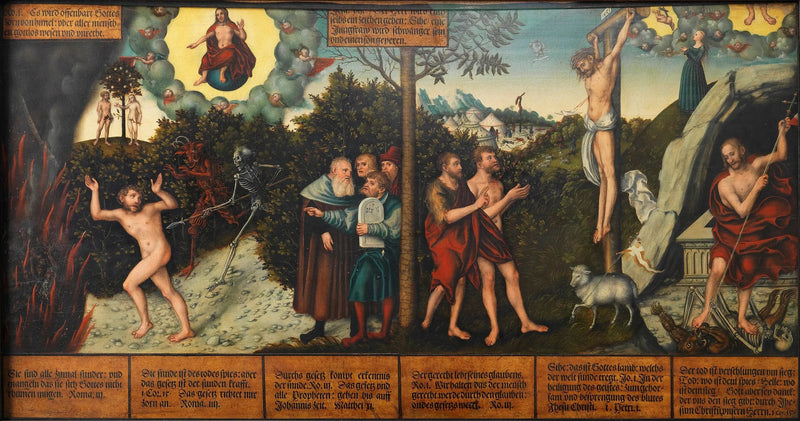 Allegoria della legge e della grazia - Lucas Cranach il Vecchio