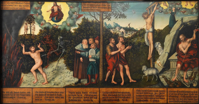 Allegoria della legge e della grazia - Lucas Cranach il Vecchio
