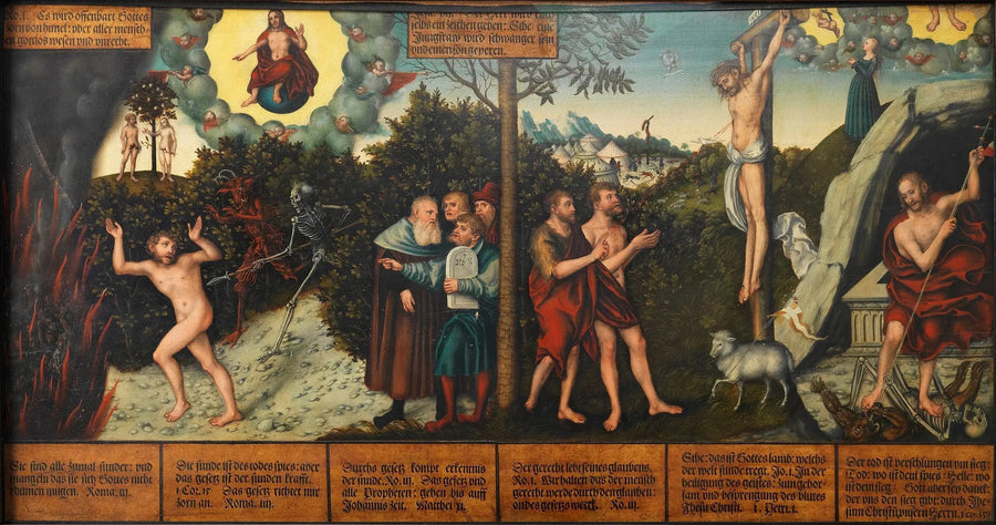 Allegoria della legge e della grazia - Lucas Cranach il Vecchio