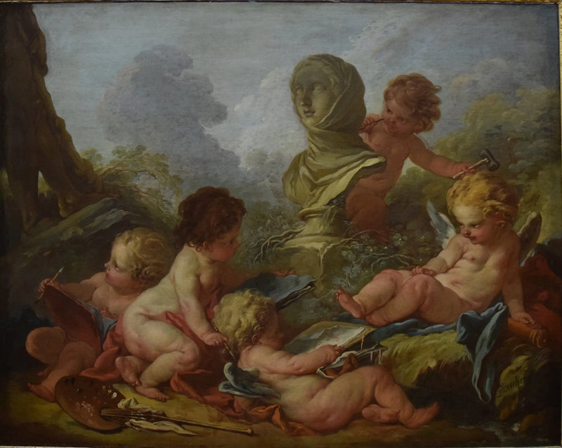 Allégorie della pittura e della scultura - François Boucher