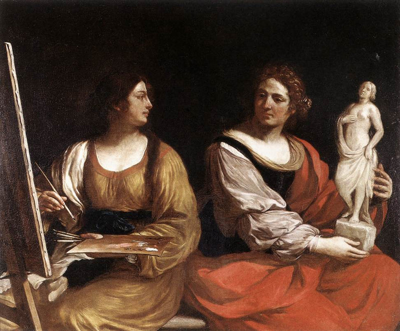 Allégorie della pittura e della scultura - Guercino
