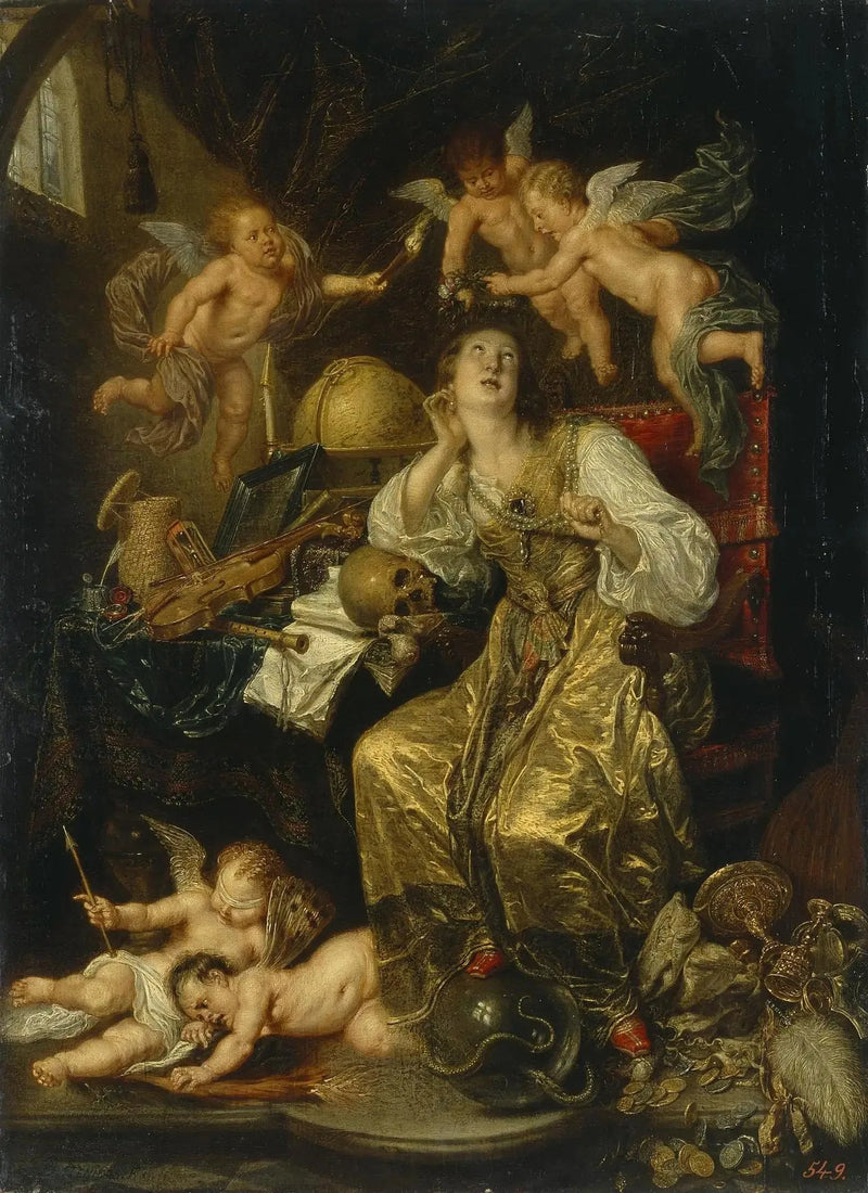 Allégorie della prudenza che trionfa sulla vanità (Allégorie della fede) - David Teniers il Giovane