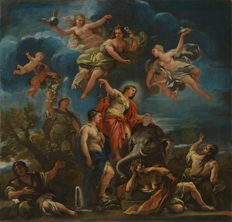 Allégorie della Temperanza - Luca Giordano