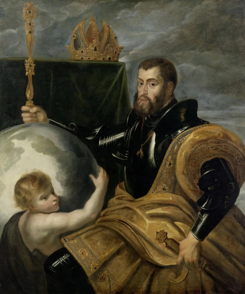 Allegoria sull'imperatore Carlo come sovrano di vasti regni - Peter Paul Rubens
