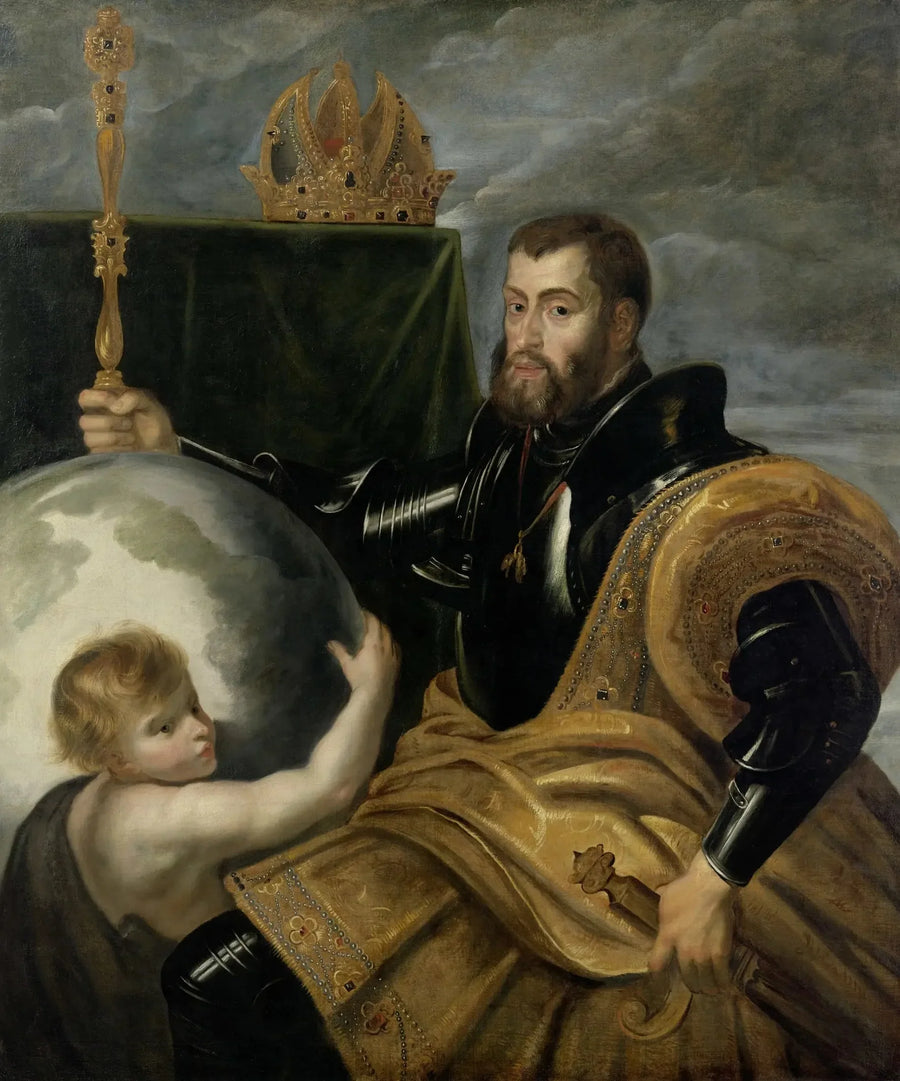 Allegoria sull'imperatore Carlo come sovrano di vasti regni - Peter Paul Rubens