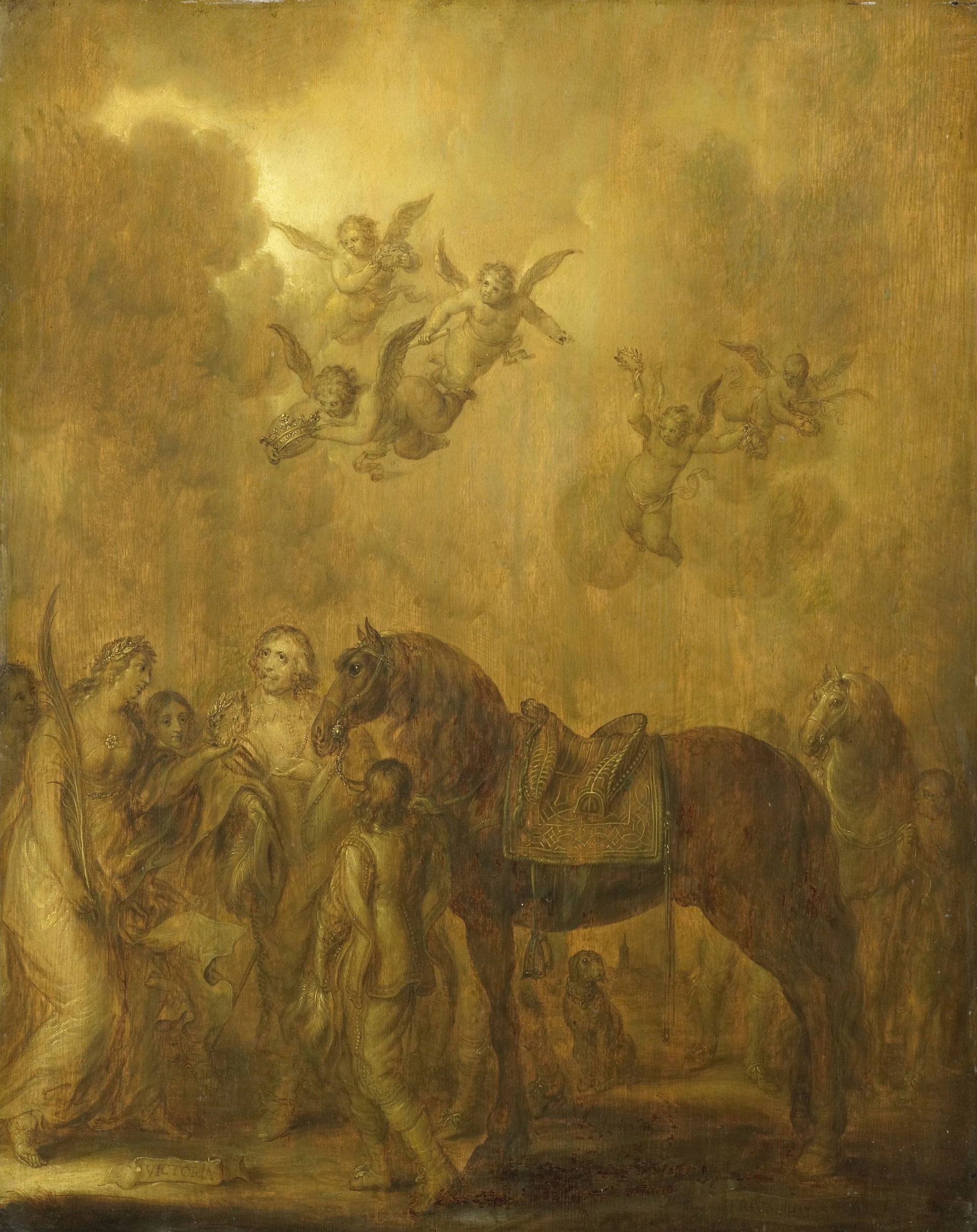 Allégorie sur le poste de gouverneur du prince Frederik Hendrik - Adriaen Pietersz van de Venne