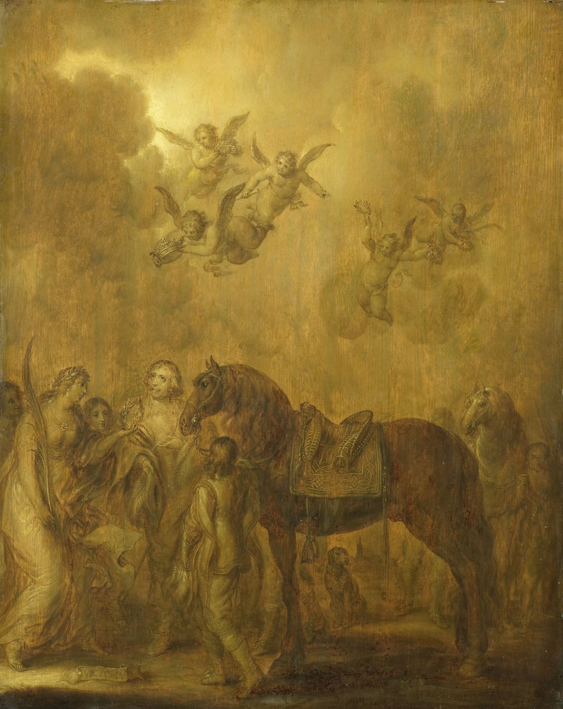 Allégorie sur le poste de gouverneur du prince Frederik Hendrik - Adriaen Pietersz van de Venne