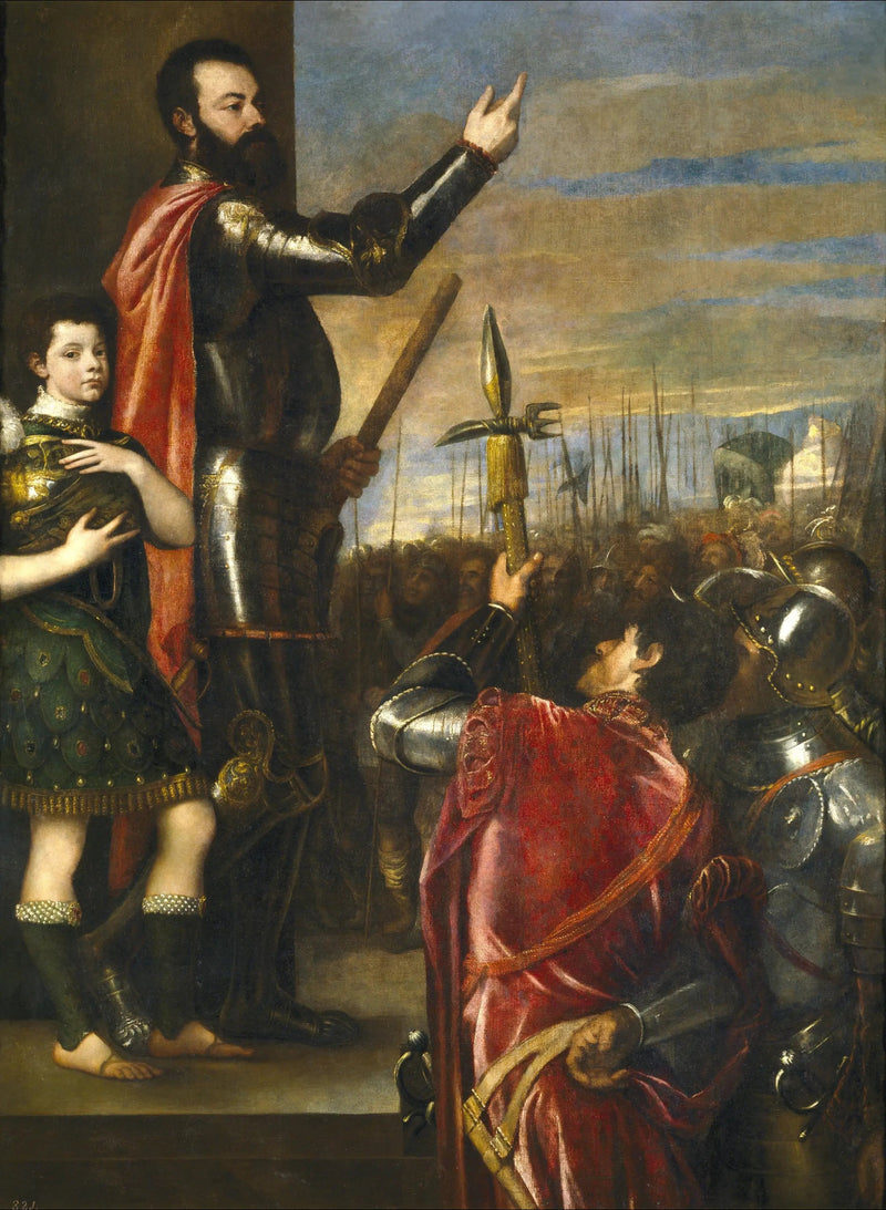 Allocuzione di Alfonso d'Avalos - Titian