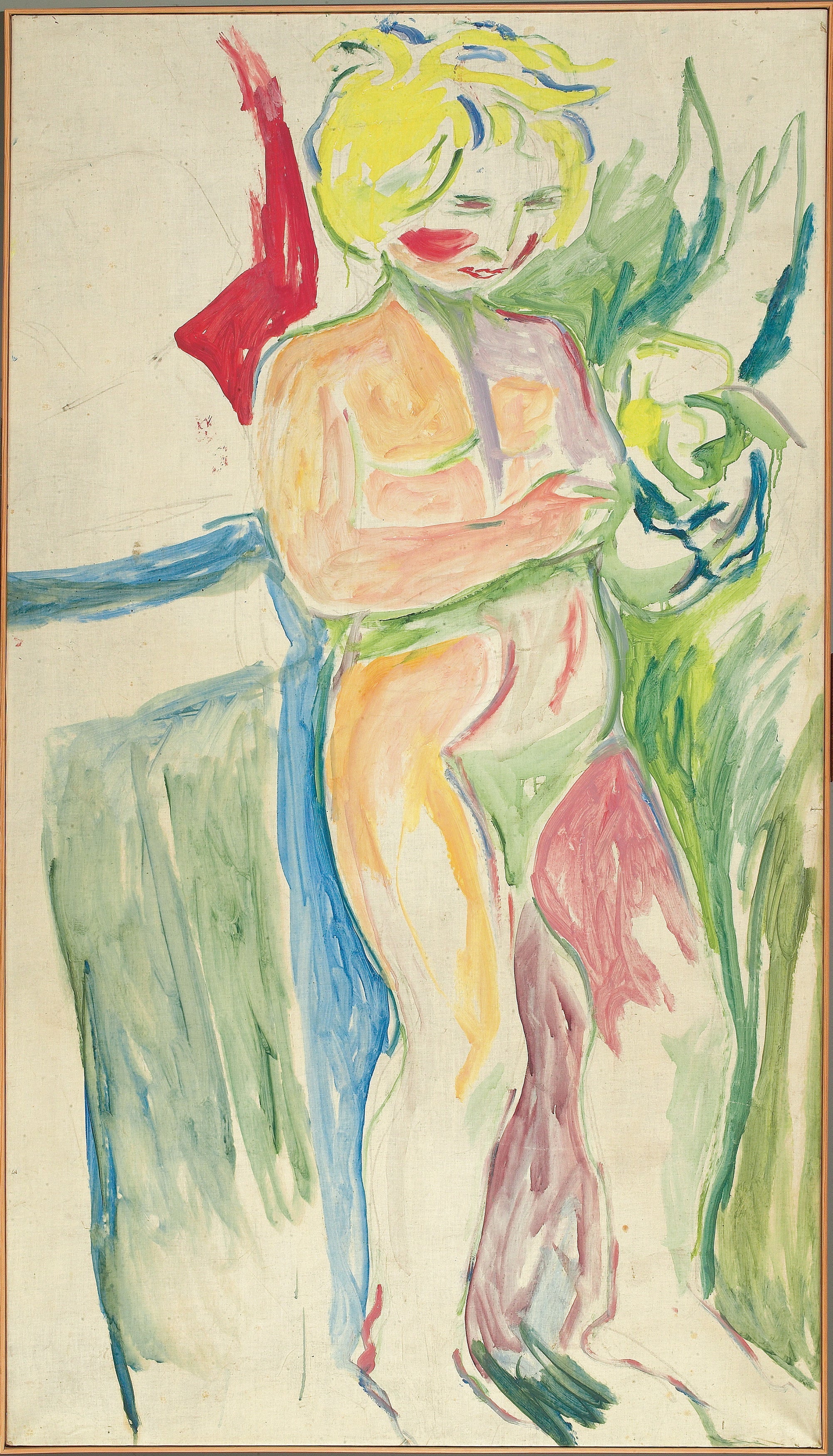 Reproduction du tableau « Alma Mater : enfant debout - Edvard Munch » par Alpha Reproduction en peinture à l’huile