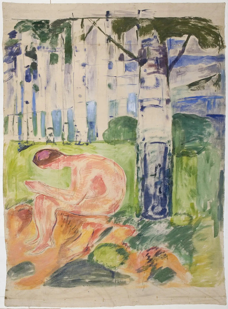 Alma Mater: giovane seduto - Edvard Munch