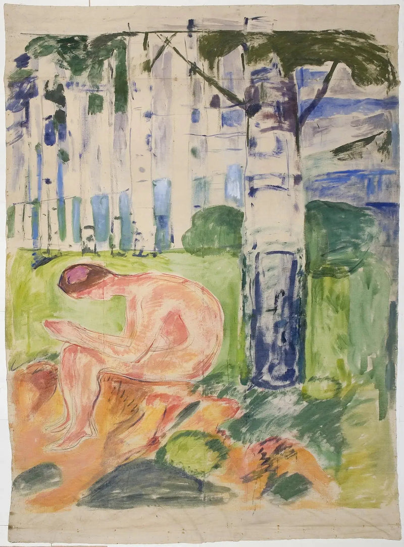 Alma Mater: giovane seduto - Edvard Munch