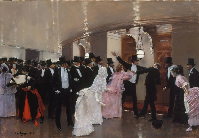 Altercation nei corridoi dell'Opera - Jean Béraud