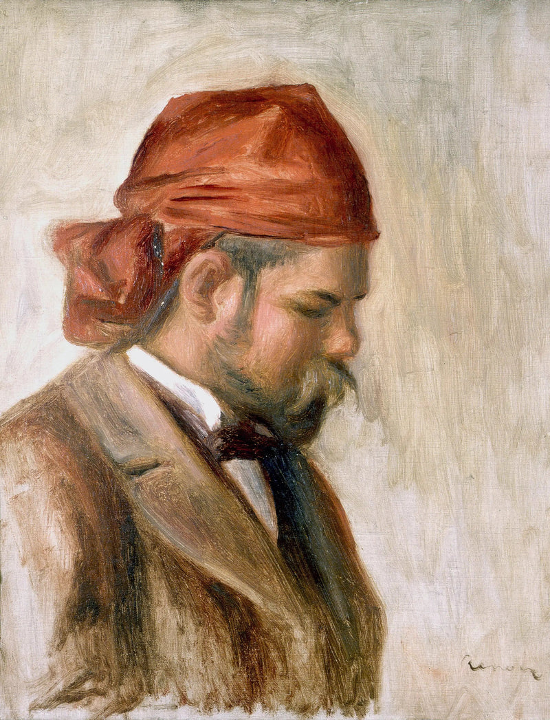 Ambroise Vollard con foulard rosso - Pierre-Auguste Renoir