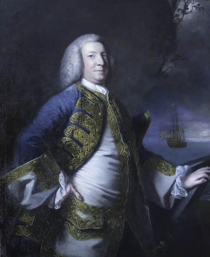 Amiral Sir George Anson, barone Anson de Soberton (1697-1762) - Joshua Reynolds