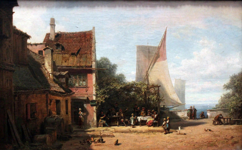 Antica taverna vicino al lago Starnberger - Carl Spitzweg