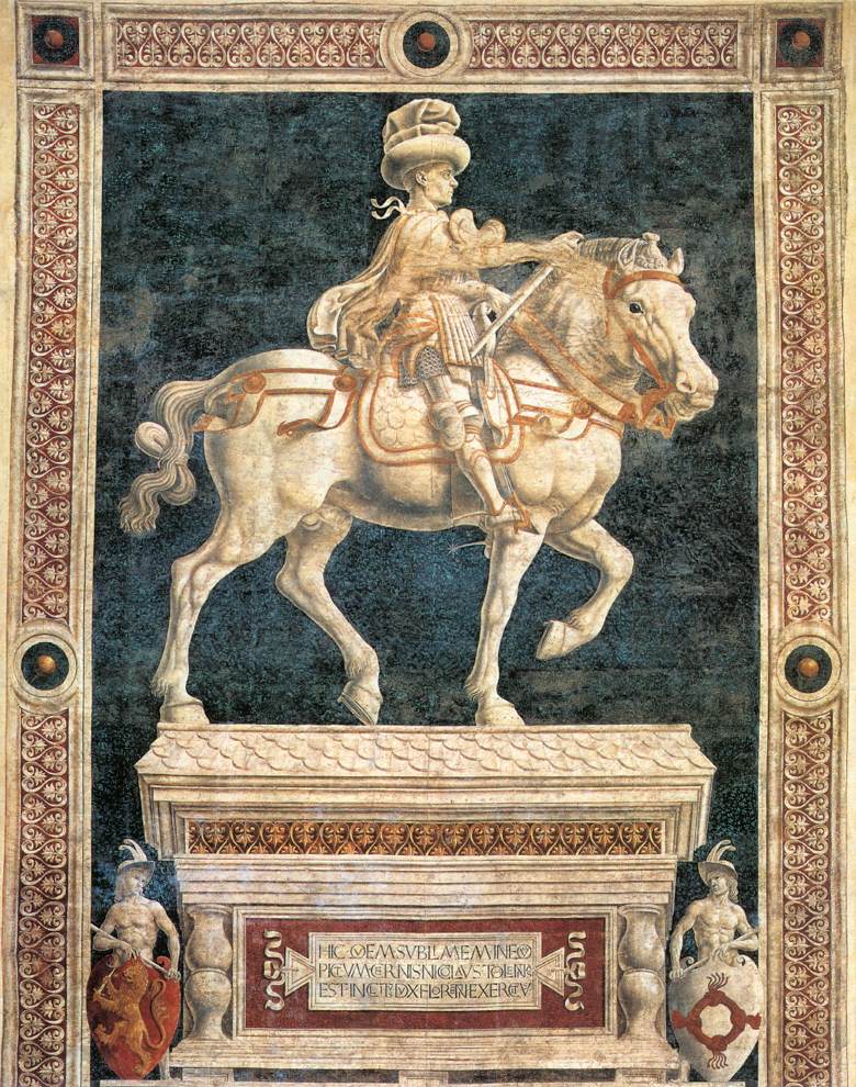 Le Portrait équestre de Niccolò da Tolentino - Andrea del Castagno