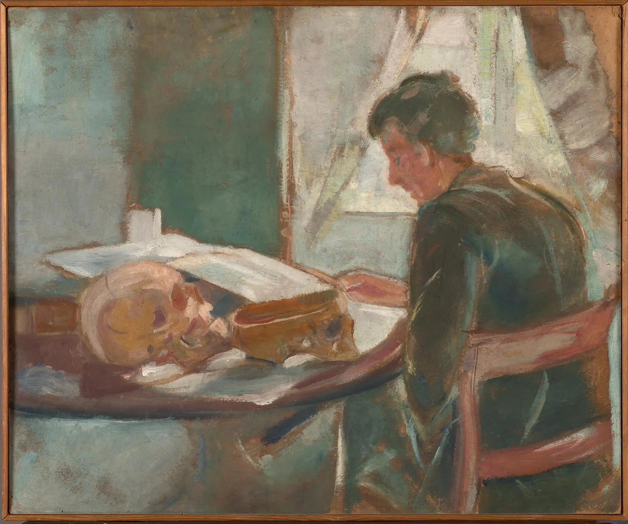 Reproduction du tableau « Andreas Munch étudiant en anatomie - Edvard Munch » par Alpha Reproduction en peinture à l’huile