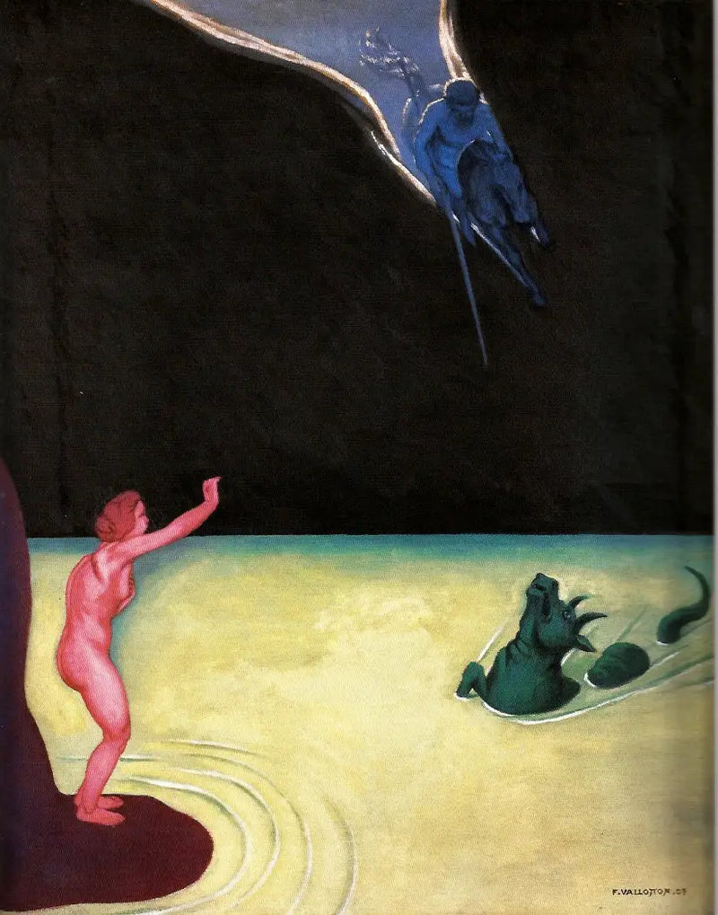 Andromeda in piedi e Perseo - Félix Vallotton