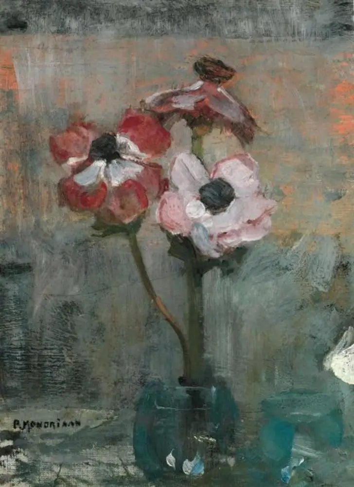 Anemoni in un vaso - Piet Mondrian