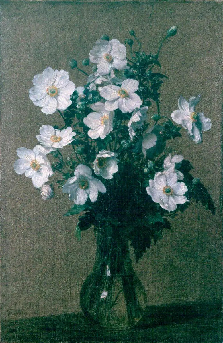 Anemoni del Giappone - Henri Fantin-Latour