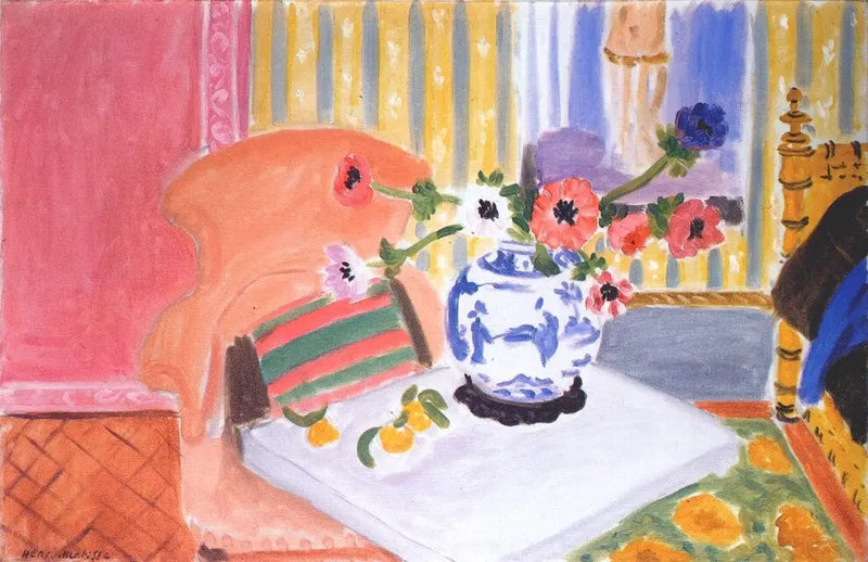Anemoni e vaso cinese - Henri Matisse