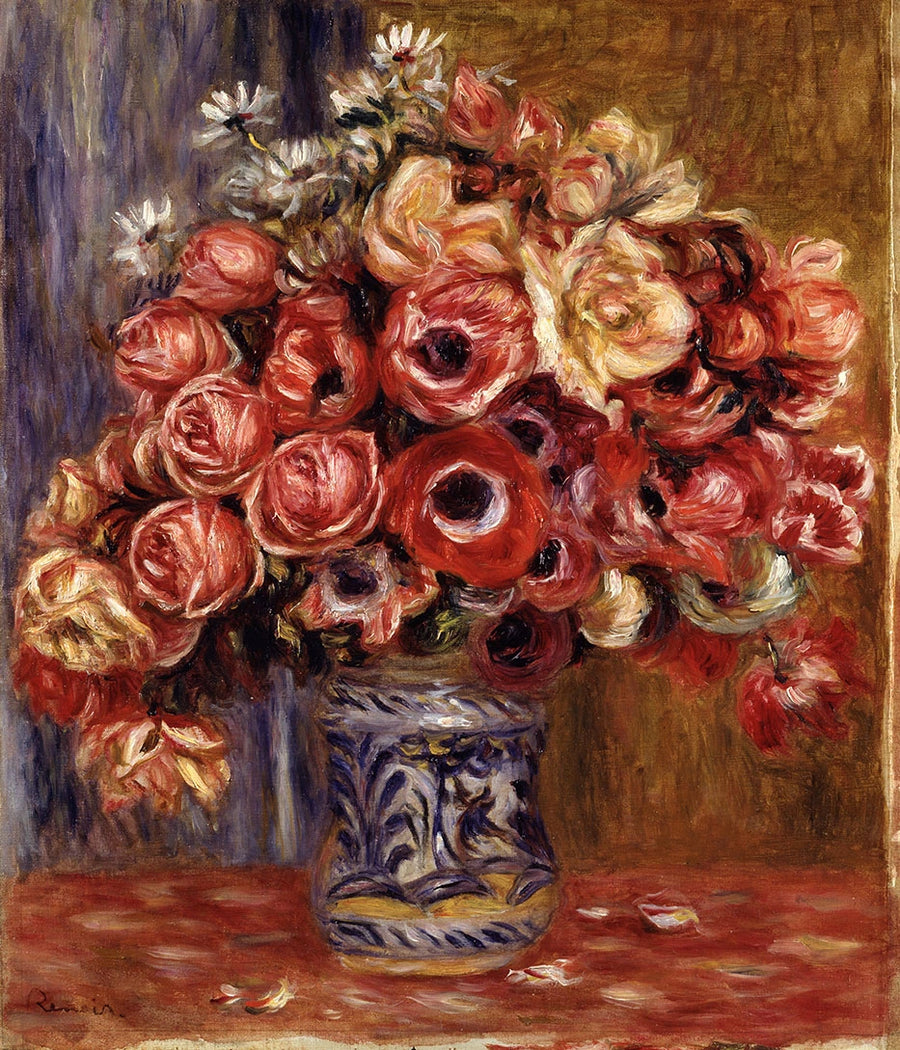 Anemoni e rose - Pierre-Auguste Renoir