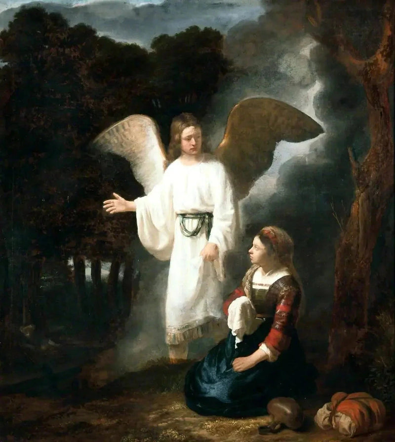 L'angelo che appare ad Agar - Rembrandt