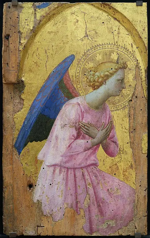 Angelo in adorazione, rivolto a destra - Fra Angelico