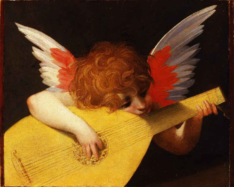 Angioletto che suona l'oud - Rosso Fiorentino