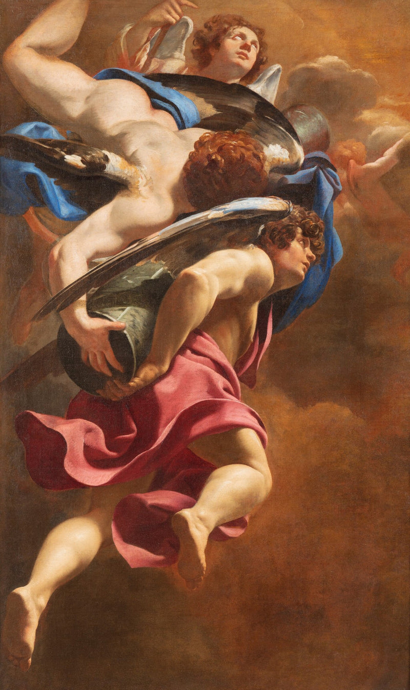 Angeli portando la colonna della Passione - Simon Vouet