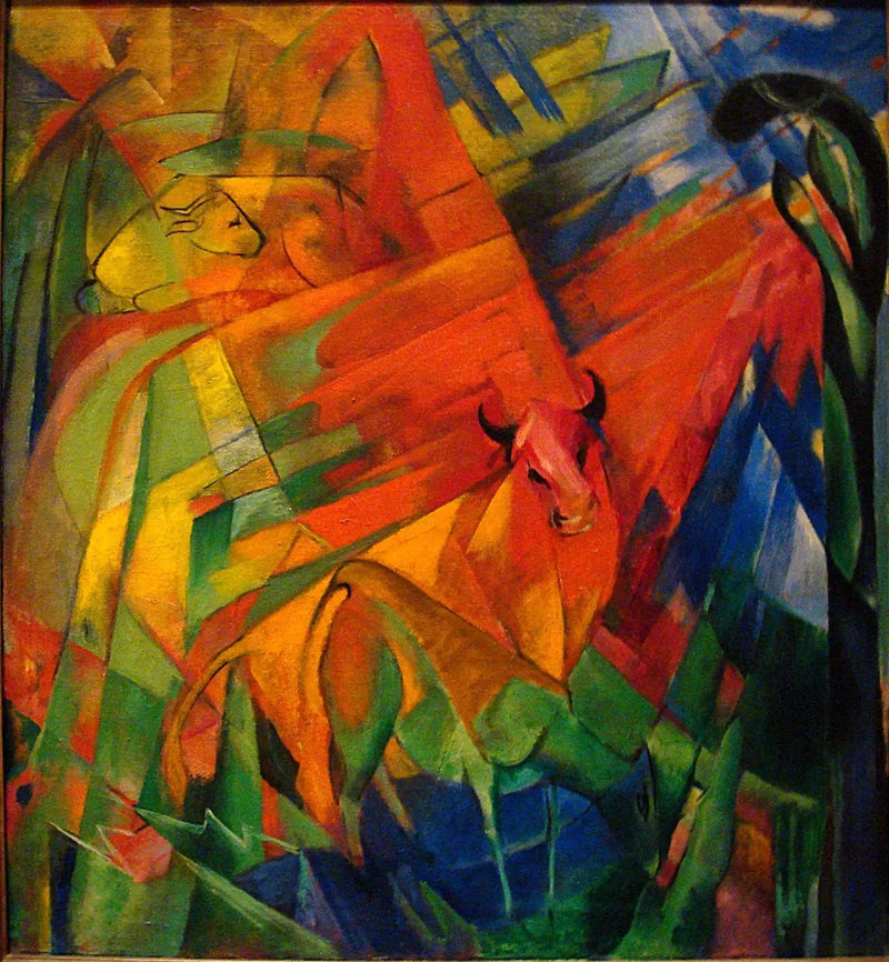 Animali in un paesaggio - Franz Marc