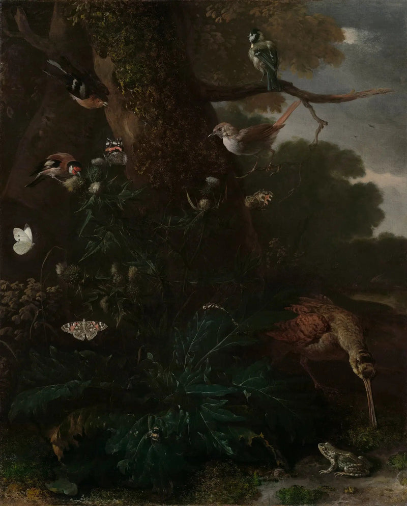Animali e piante della foresta - Melchior de Hondecoeter