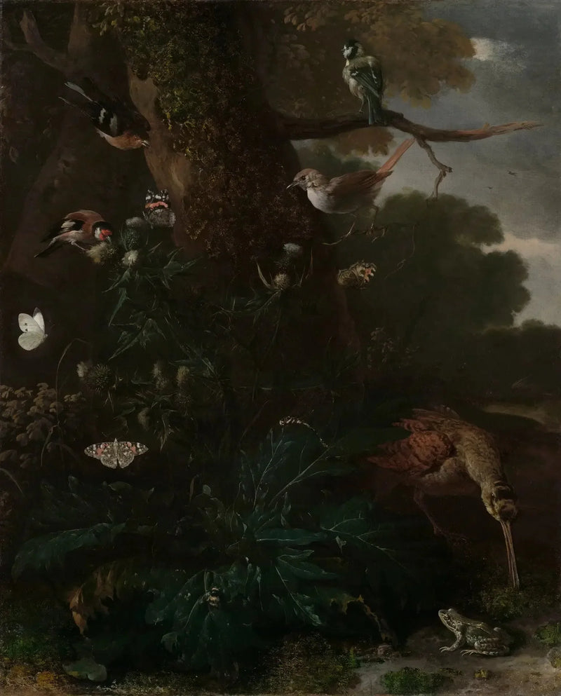 Animali e piante della foresta - Melchior de Hondecoeter