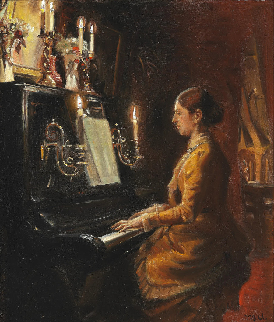 Anna al pianoforte. -Michael Peter Ancher