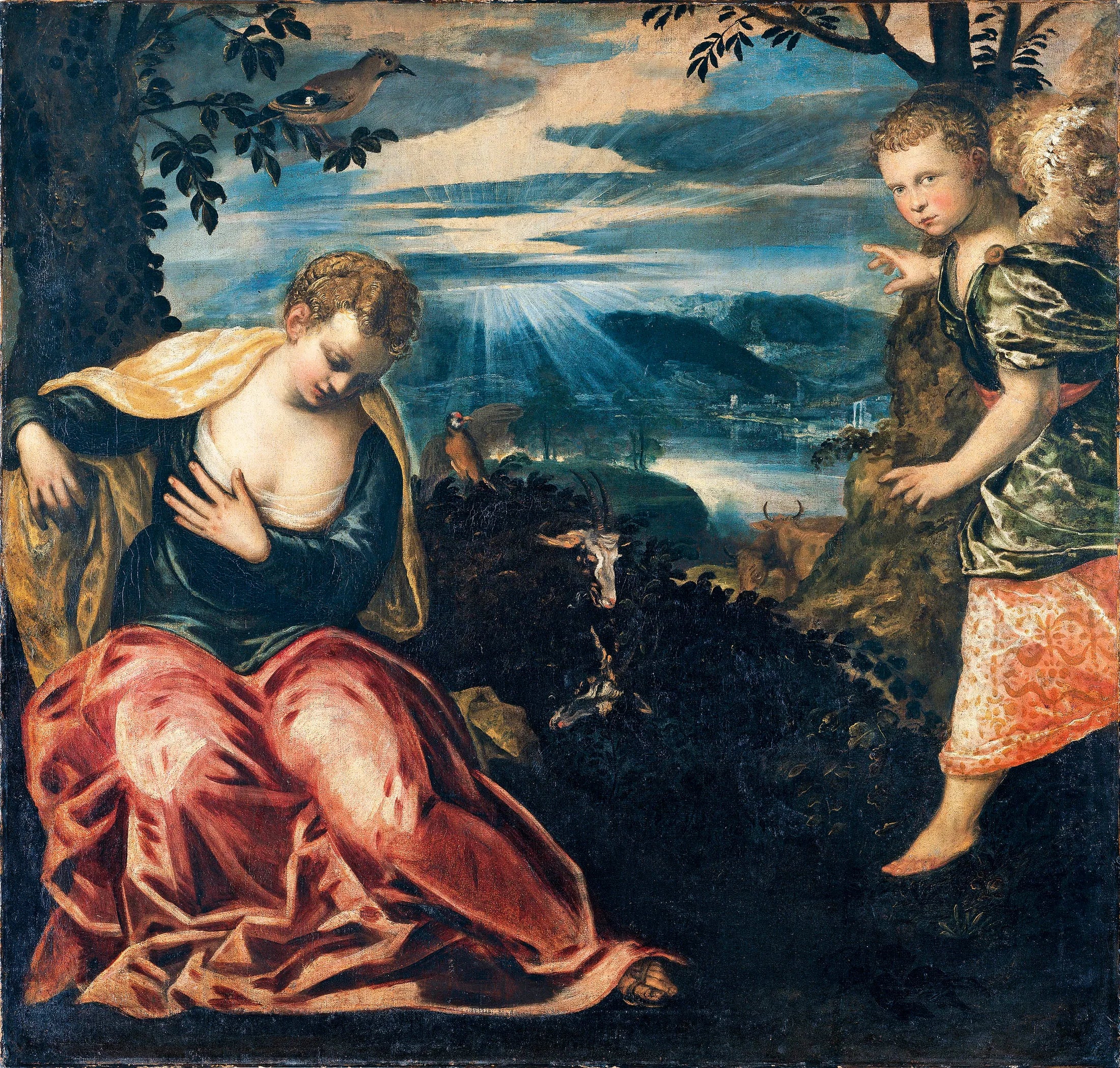 Annonciation à la femme de Manoah - Jacopo Tintoretto image 1 reproduction de peinture à l’huile